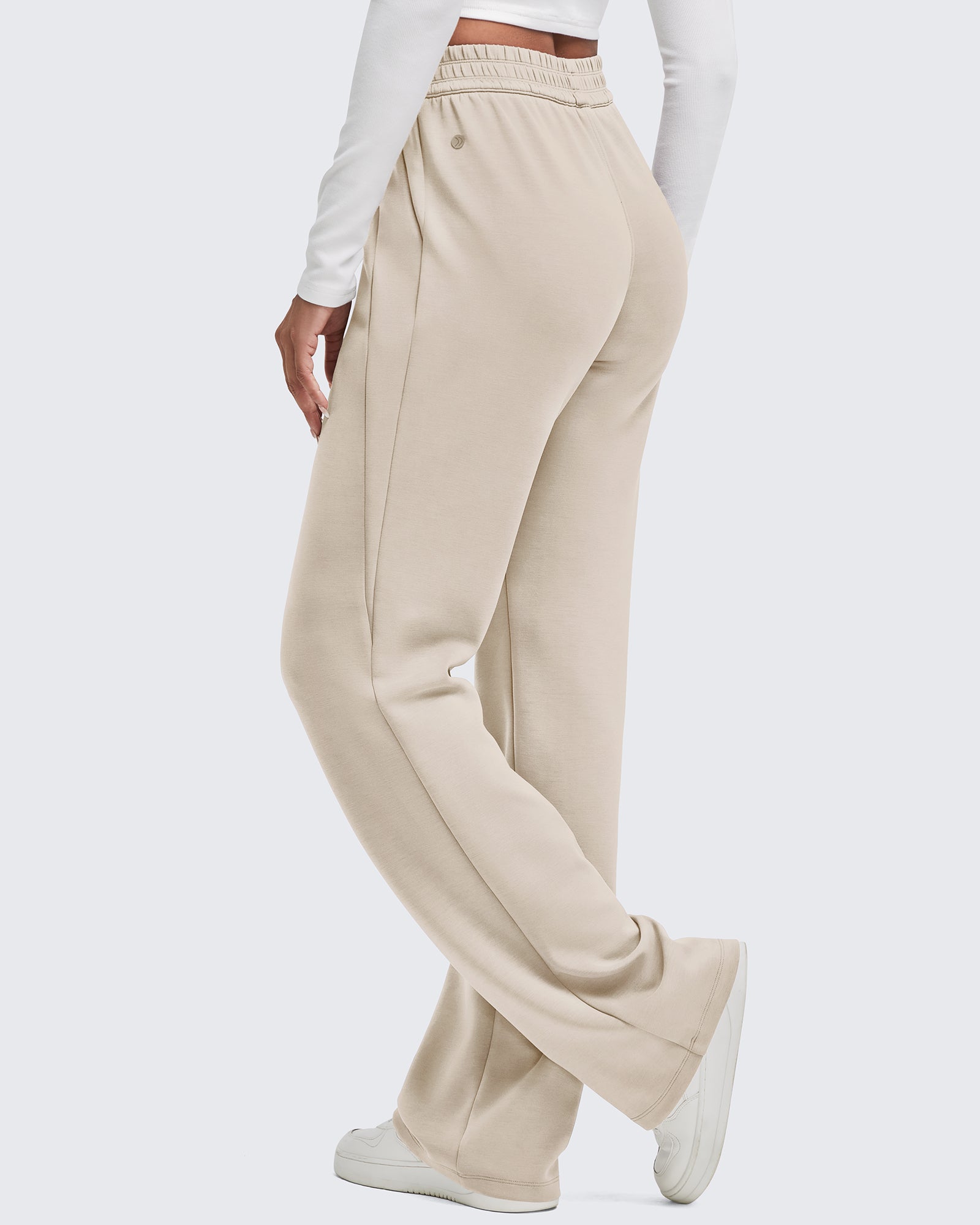 G4Free - Smoofit Elastic-Waist Wide Leg Sweatpants Petite -GF25J509GA-S