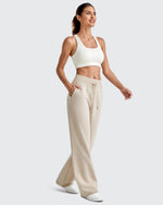 G4Free - Smoofit Elastic Waistband Drawstring Wide Leg Sweatpants -GF25J445AA-S