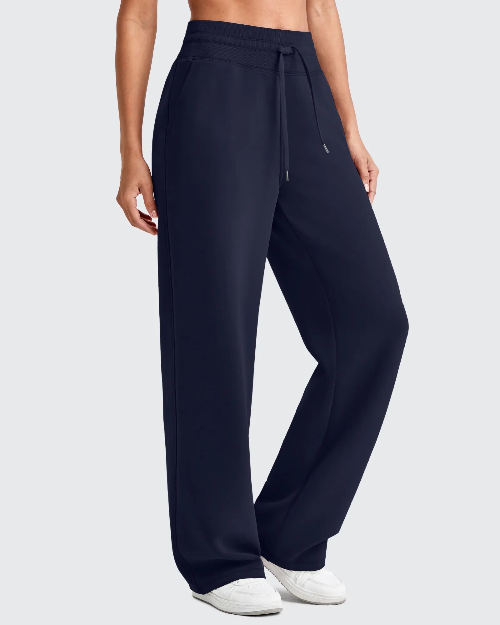 G4Free - Smoofit Elastic Waistband Drawstring Wide Leg Sweatpants -GF25J445AA-S