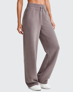 G4Free - Smoofit Elastic Waistband Drawstring Wide Leg Sweatpants -GF25J445FA-S