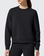 G4Free - Smoofit Fleece Crewneck Pullover Long Sleeve Hoodies -GF25F711AA-S