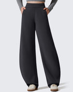 G4Free - Smoofit Fleece Lined Baggy Barrel Wide Leg Sweatpants -GF25J611AF-XS