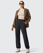 G4Free - Smoofit Fleece Lined High Waist Joggers Sweatpants -GF25D719AA-S