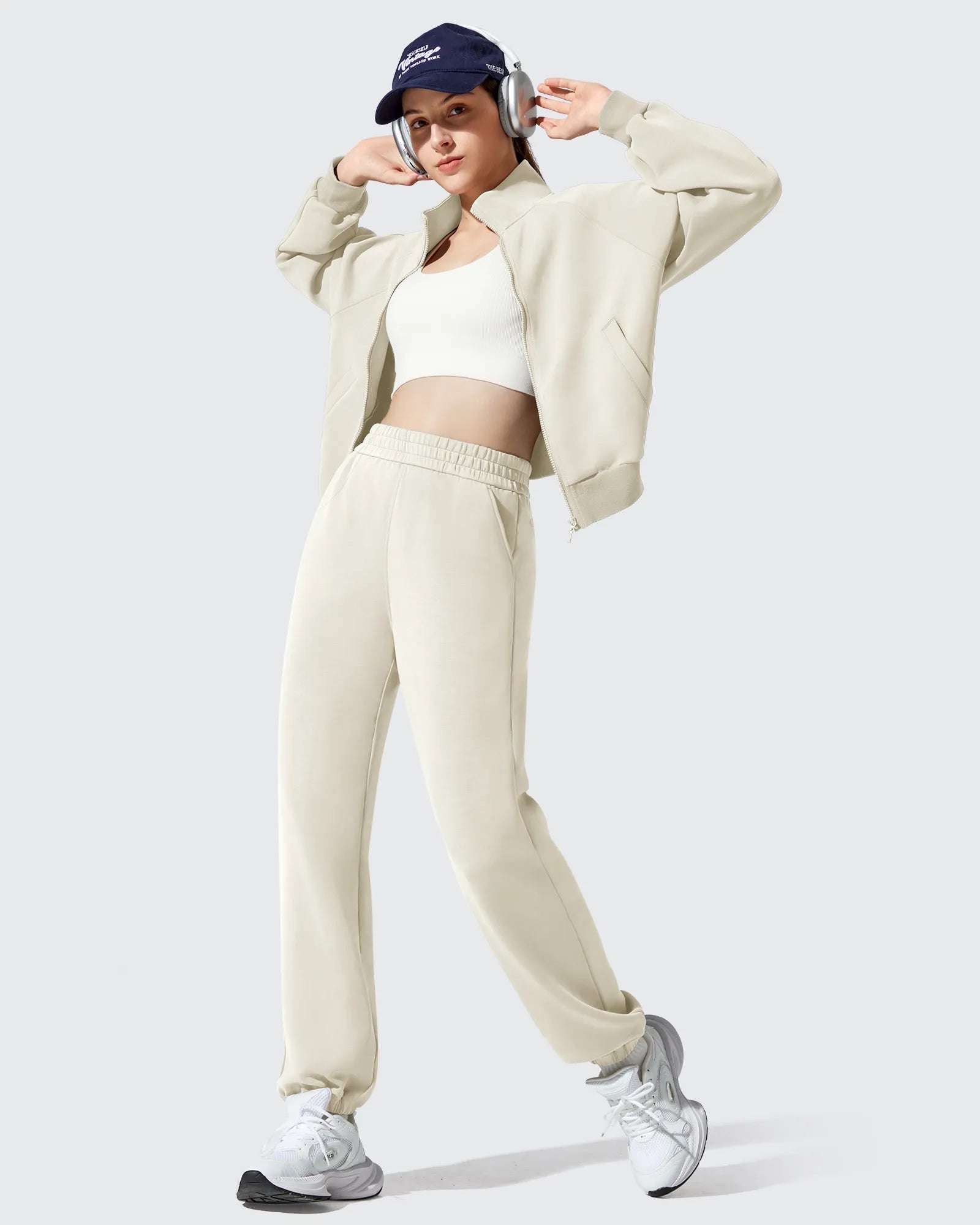 G4Free - Smoofit Fleece Lined High Waist Joggers Sweatpants -GF25D719AA-S