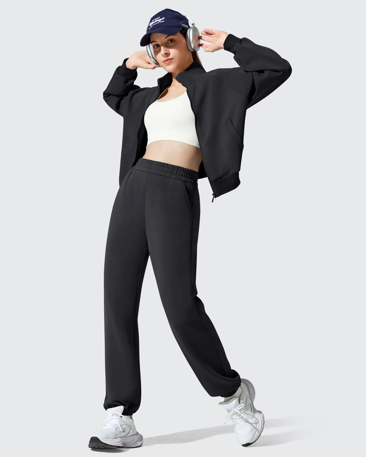 G4Free - Smoofit Fleece Lined High Waist Joggers Sweatpants -GF25D719AA-S