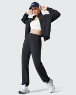 G4Free - Smoofit Fleece Lined High Waist Joggers Sweatpants -GF25D719AA-S