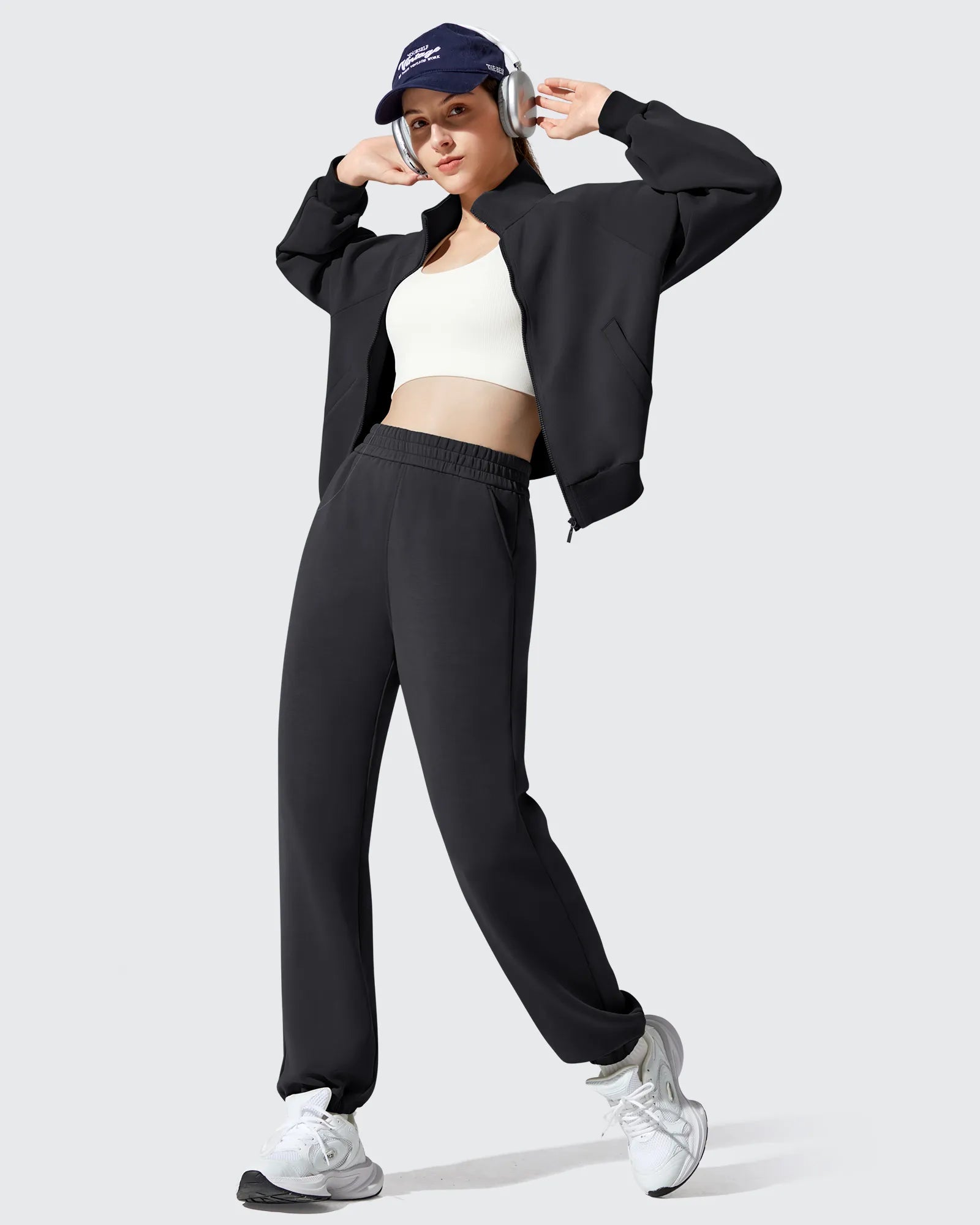 G4Free - Smoofit Fleece Lined High Waist Joggers Sweatpants -GF25D719AA-S