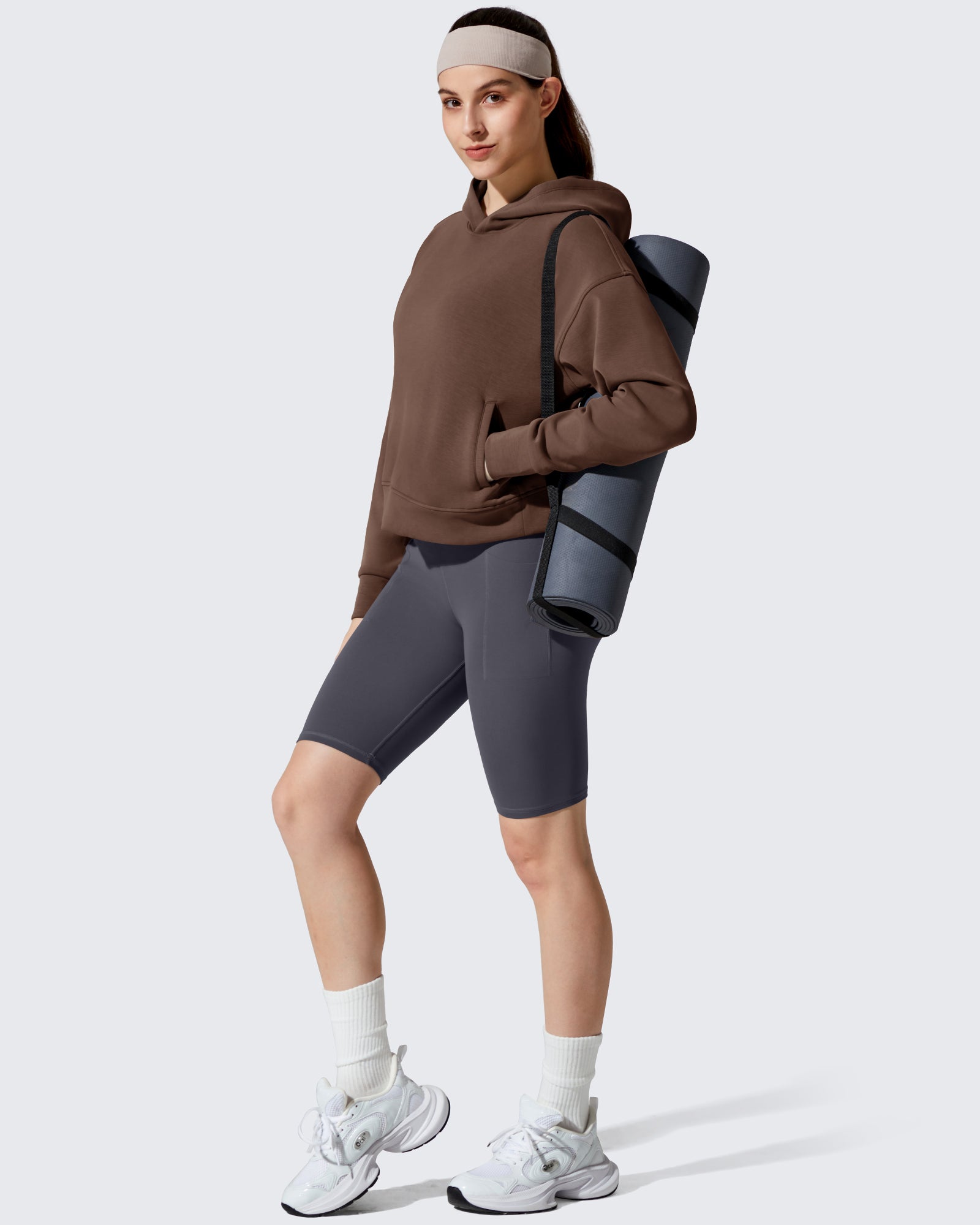 G4Free - Smoofit Fleece Long Sleeve Pullover Hoodies -GF25F722AF-XS