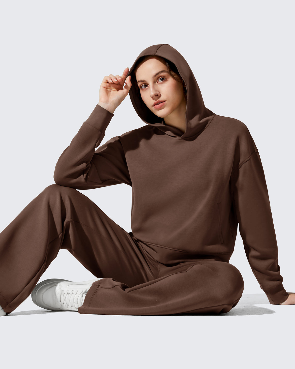 G4Free - Smoofit Fleece Long Sleeve Pullover Hoodies -GF25F722AF-XS