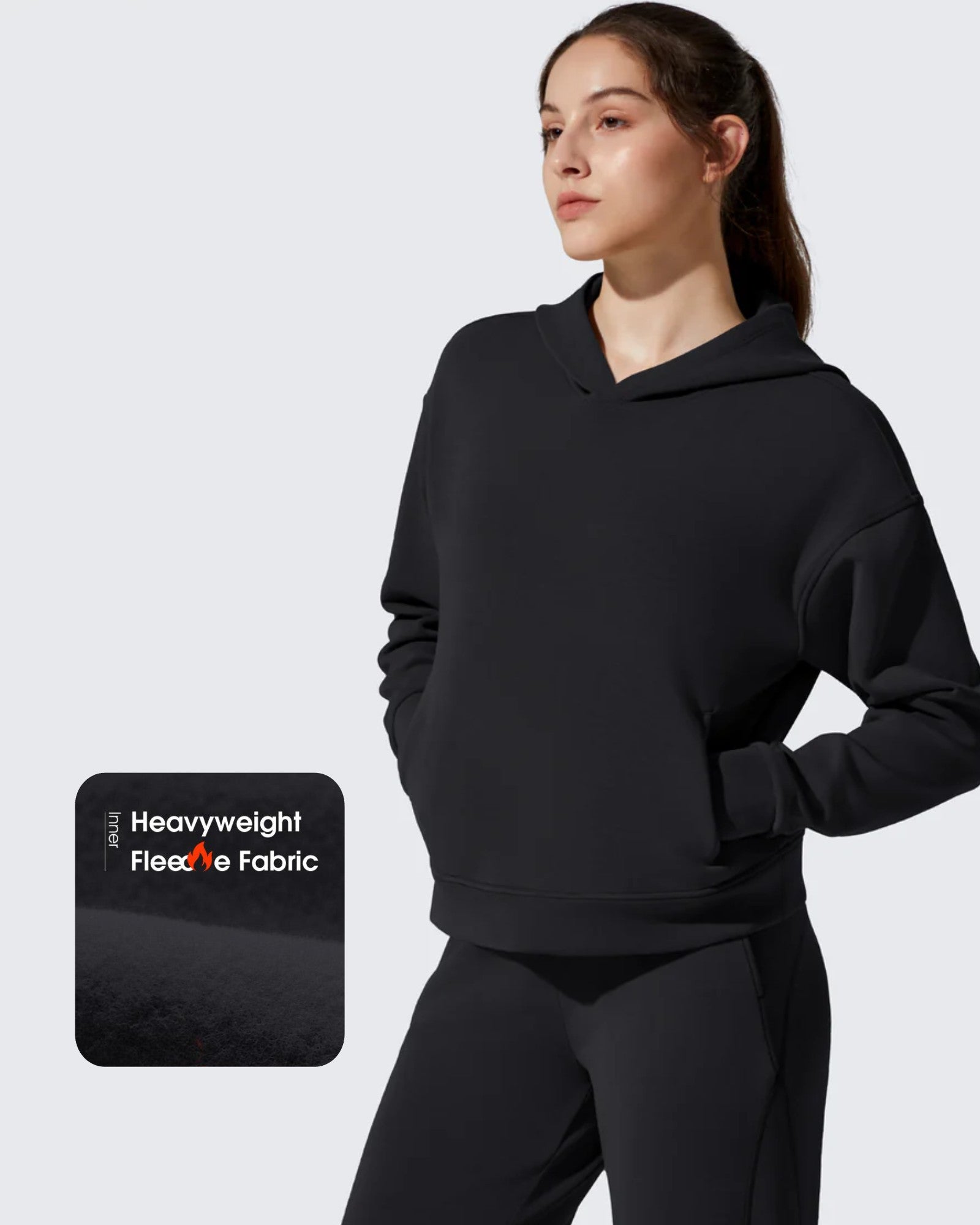 G4Free - Smoofit Fleece Long Sleeve Pullover Hoodies -GF25F722AF-XS
