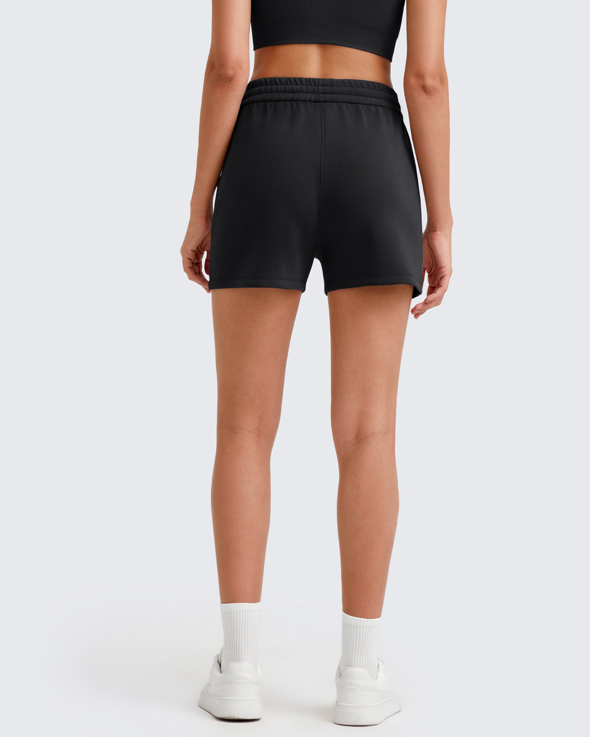 G4Free - Smoofit Front Pleats Elasticity Sweat Shorts -GF25E319AA-S