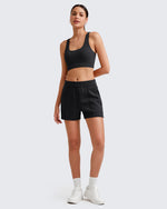 G4Free - Smoofit Front Pleats Elasticity Sweat Shorts -GF25E319AA-S