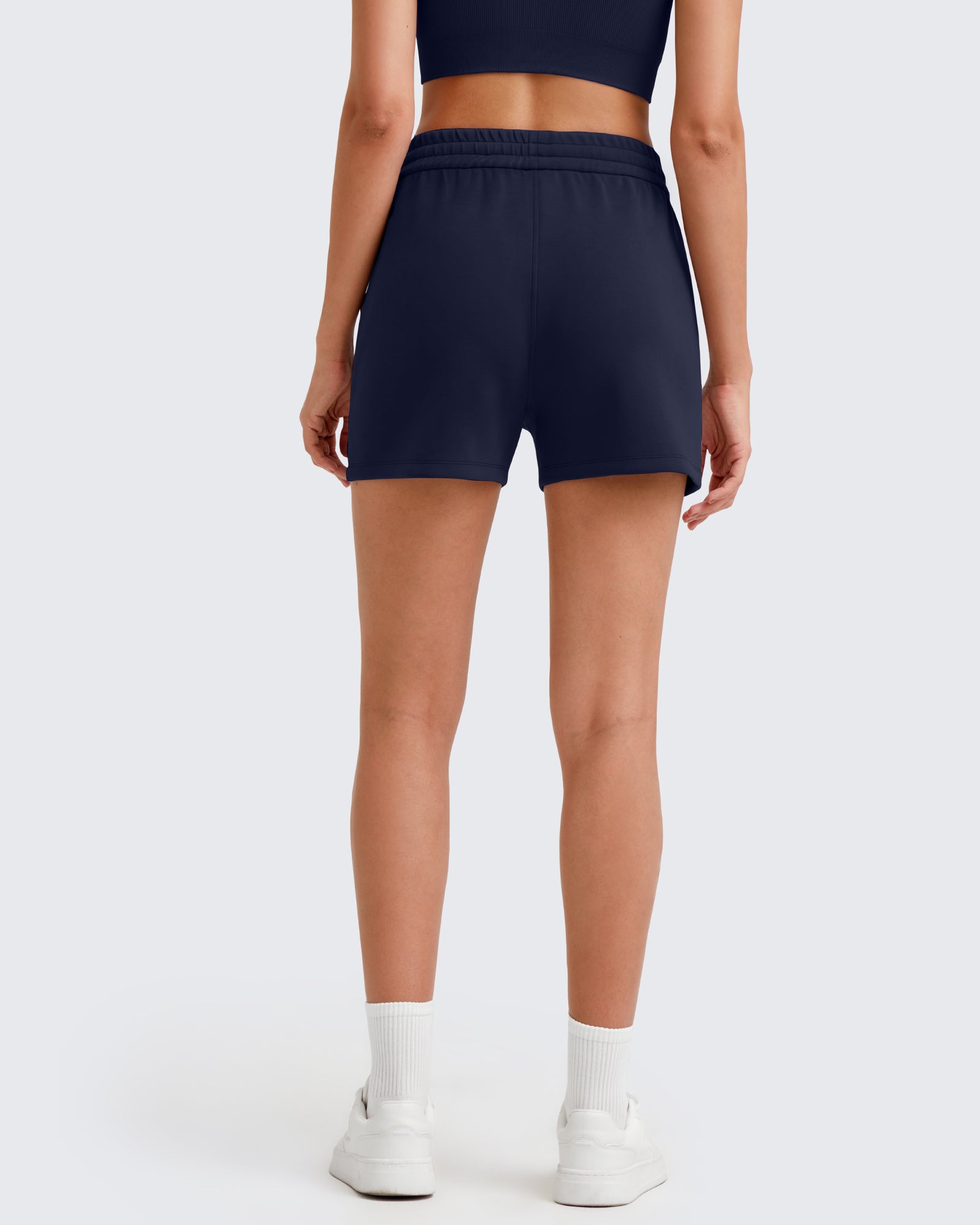 G4Free - Smoofit Front Pleats Elasticity Sweat Shorts -GF25E319BA-S