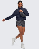 G4Free - Smoofit Half-Zip Mock Neck Long Sleeve Sweatshirts -GF25F519AA-S