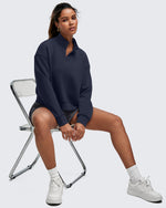 G4Free - Smoofit Half-Zip Mock Neck Long Sleeve Sweatshirts -GF25F519AA-S