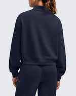 G4Free - Smoofit Half-Zip Mock Neck Long Sleeve Sweatshirts -GF25F519AA-S