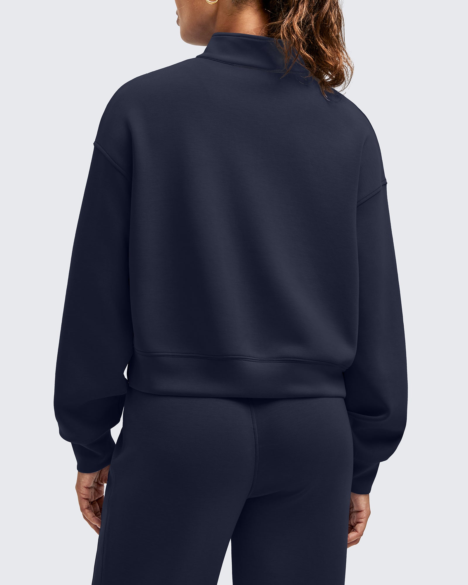 G4Free - Smoofit Half-Zip Mock Neck Long Sleeve Sweatshirts -GF25F519AA-S