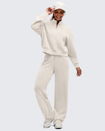 G4Free - Smoofit Half-Zip Mock Neck Long Sleeve Sweatshirts -GF25F519AA-S