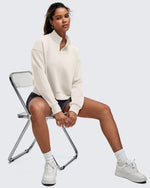 G4Free - Smoofit Half-Zip Mock Neck Long Sleeve Sweatshirts -GF25F519AA-S