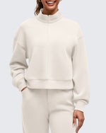 G4Free - Smoofit Half-Zip Mock Neck Long Sleeve Sweatshirts -GF25F519AA-S