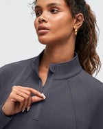 G4Free - Smoofit Half-Zip Pullover Mock Neck Pockets Sweatshirts -GF25F564BA-S