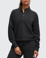 G4Free - Smoofit Half-Zip Pullover Mock Neck Pockets Sweatshirts -GF25F564BA-S
