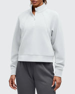 G4Free - Smoofit Half-Zip Pullover Mock Neck Pockets Sweatshirts -GF25F564BA-S