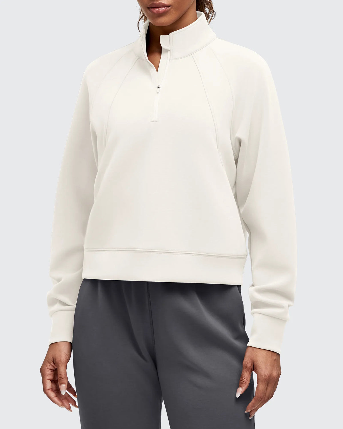 G4Free - Smoofit Half-Zip Pullover Mock Neck Pockets Sweatshirts -GF25F564BA-S