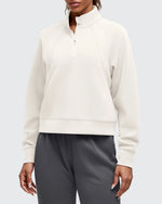 G4Free - Smoofit Half-Zip Pullover Mock Neck Pockets Sweatshirts -GF25F564BA-S