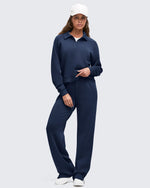 G4Free - Smoofit High-Waist Side Slit Wide Leg Sweatpants -GF25J544AF-XS