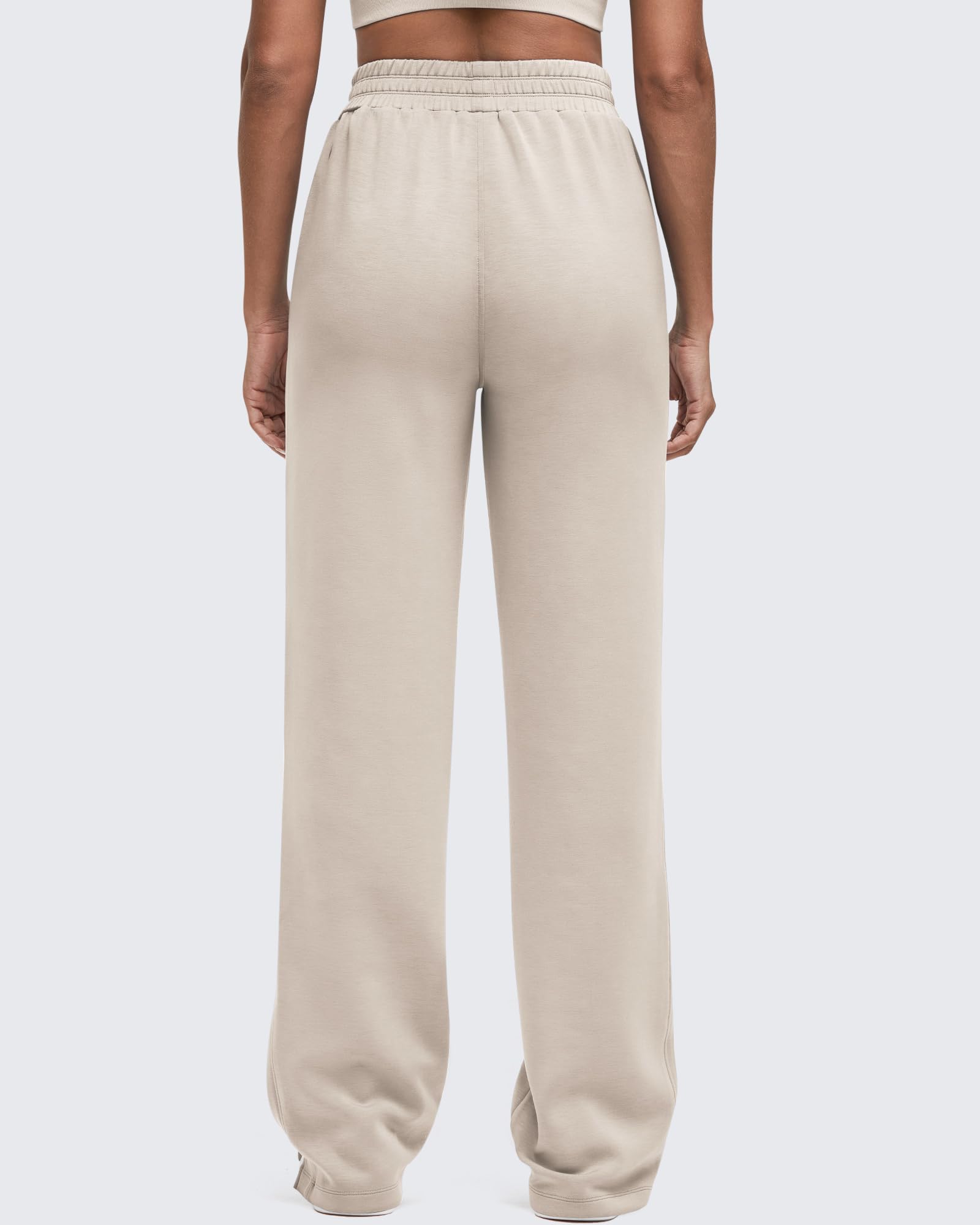 G4Free - Smoofit High-Waist Side Slit Wide Leg Sweatpants -GF25J544AF-XS