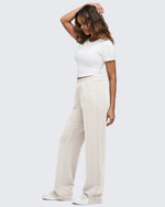 G4Free - Smoofit High-Waist Side Slit Wide Leg Sweatpants -GF25J544AF-XS