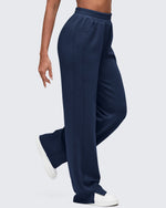 G4Free - Smoofit High-Waist Side Slit Wide Leg Sweatpants -GF25J544BF-XS
