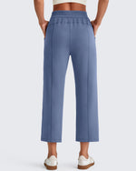 G4Free - Smoofit High Waist Wide Leg Capris Pants 19'' -GF25J293AA-S