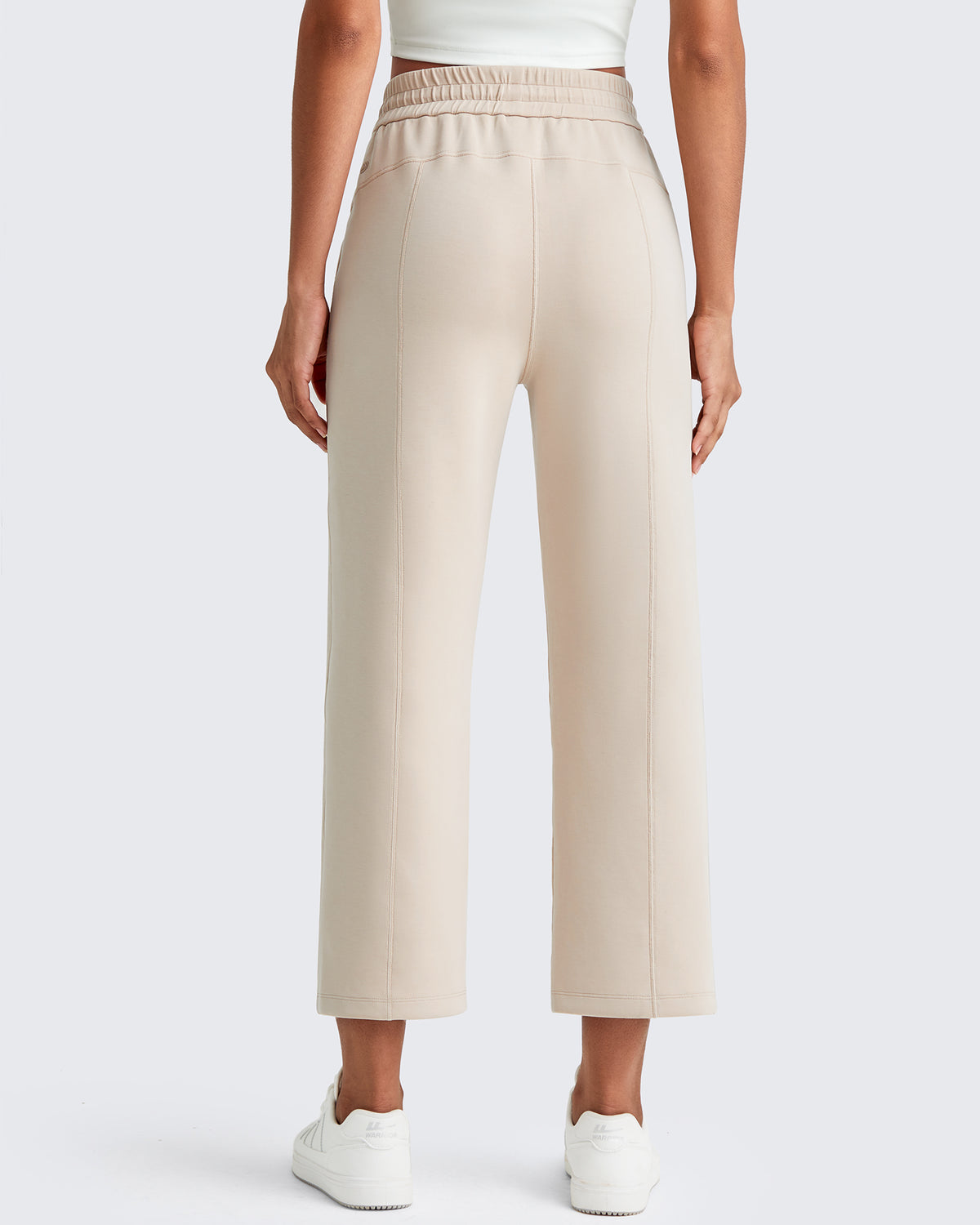 G4Free - Smoofit High Waist Wide Leg Capris Pants 19'' -GF25J293AA-S