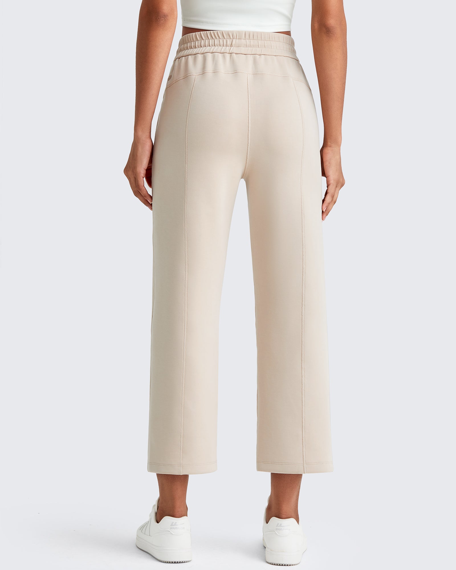G4Free - Smoofit High Waist Wide Leg Capris Pants 19'' -GF25J293AA-S