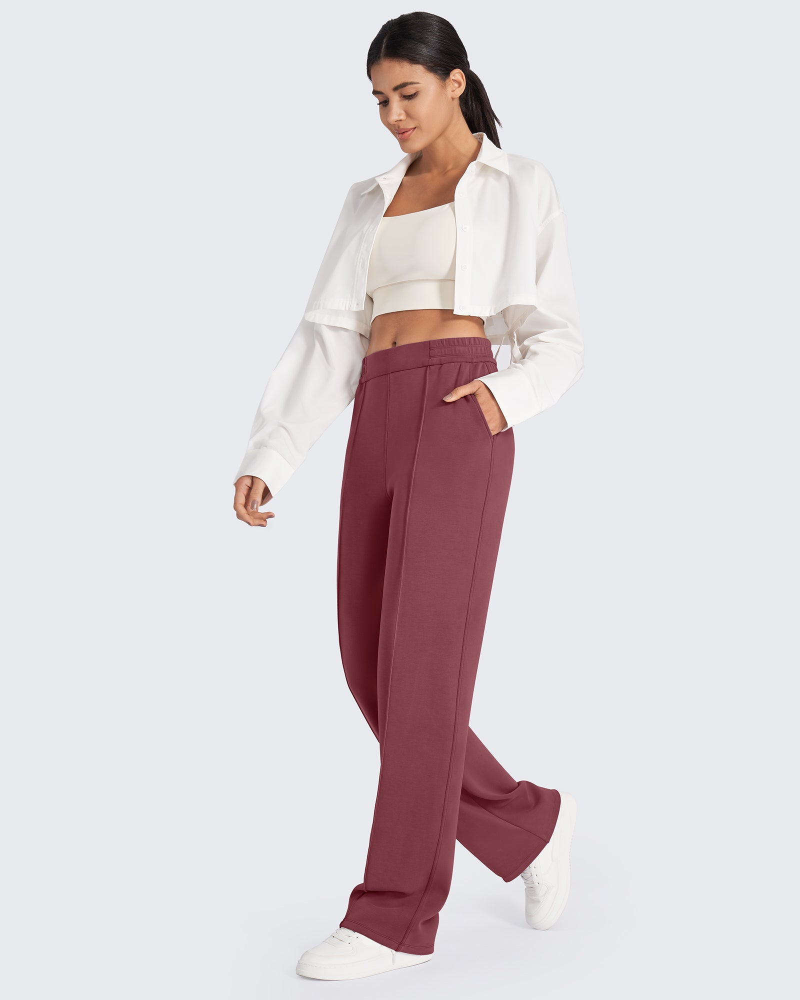 G4Free - Smoofit Loose High-Rise Elastic Dressy Pants Regular -GF24J287AF-XS