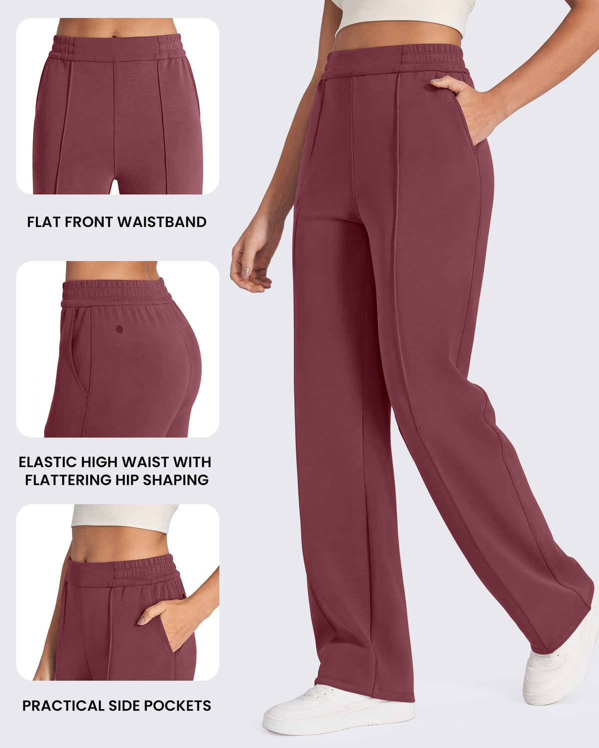 G4Free - Smoofit Loose High-Rise Elastic Dressy Pants Regular -GF24J287AF-XS