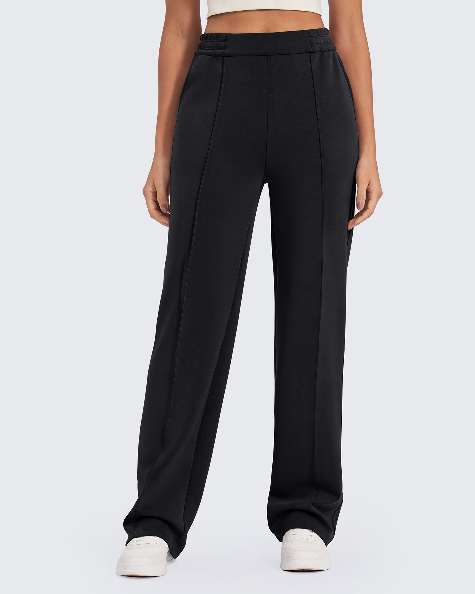 G4Free - Smoofit Loose High-Rise Elastic Dressy Pants Short -GF25J470AH-XXS
