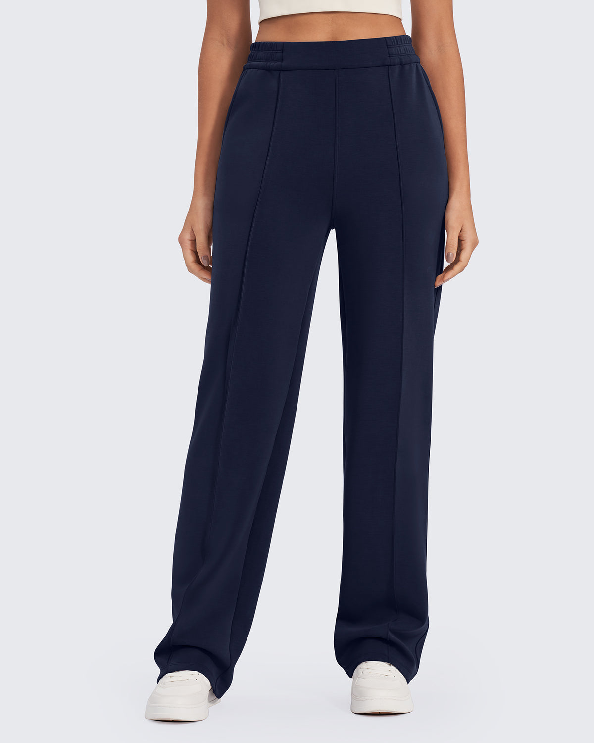 G4Free - Smoofit Loose High-Rise Elastic Dressy Pants Short -GF25J470CH-XXS