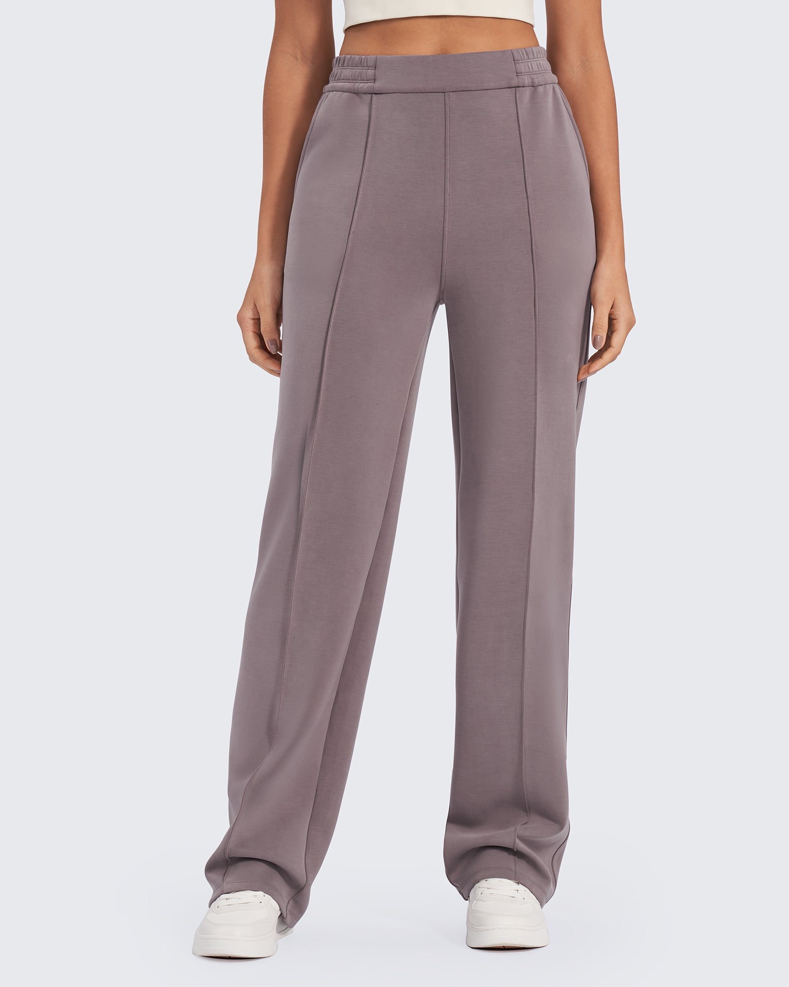 G4Free - Smoofit Loose High-Rise Elastic Dressy Pants Short -GF25J470DH-XXS
