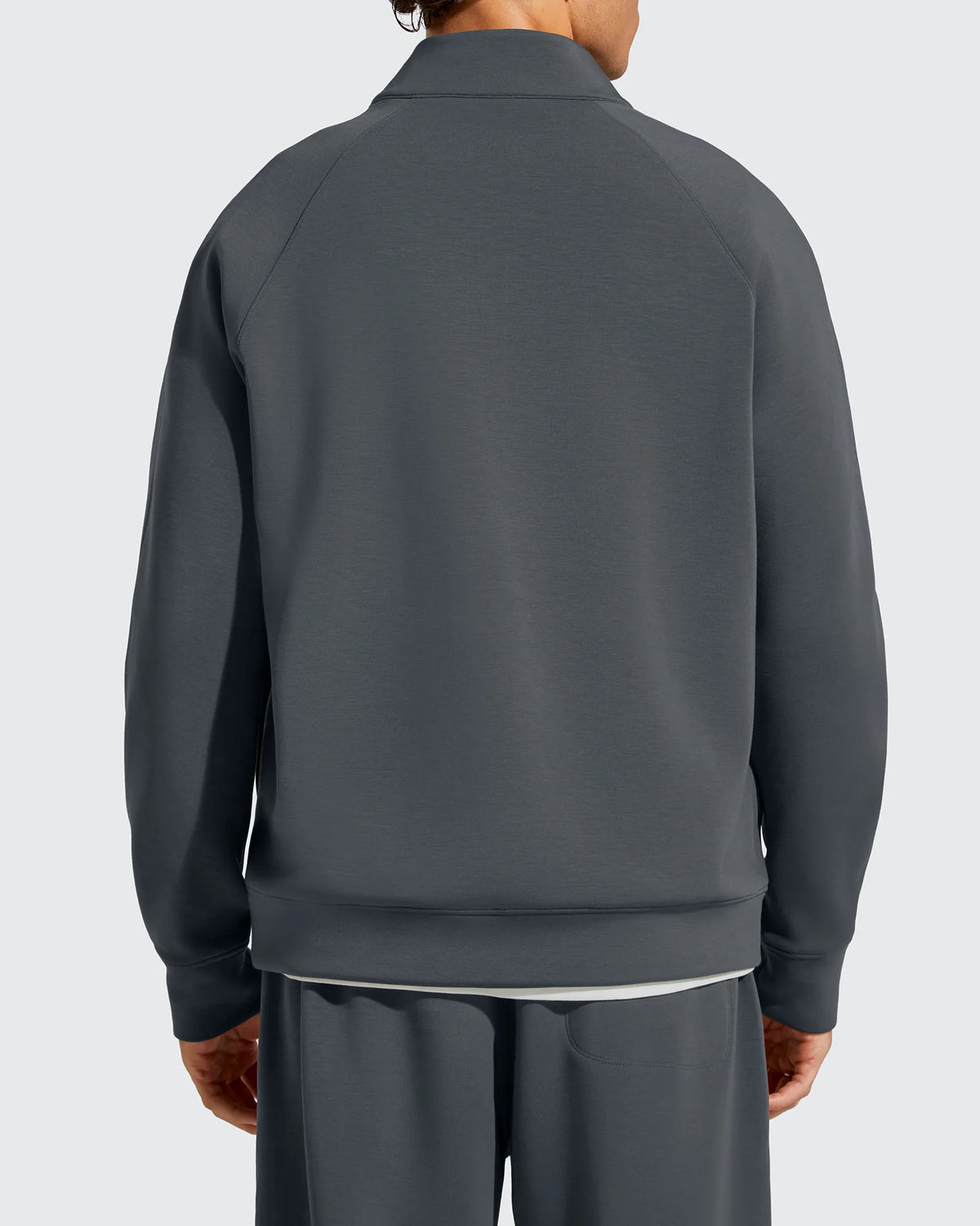 G4Free - Smoofit Men's Fleece Half Zip Pockets Mock Neck Sweatshirts -GF25FM728AA-S