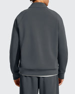 G4Free - Smoofit Men's Fleece Half Zip Pockets Mock Neck Sweatshirts -GF25FM728AA-S