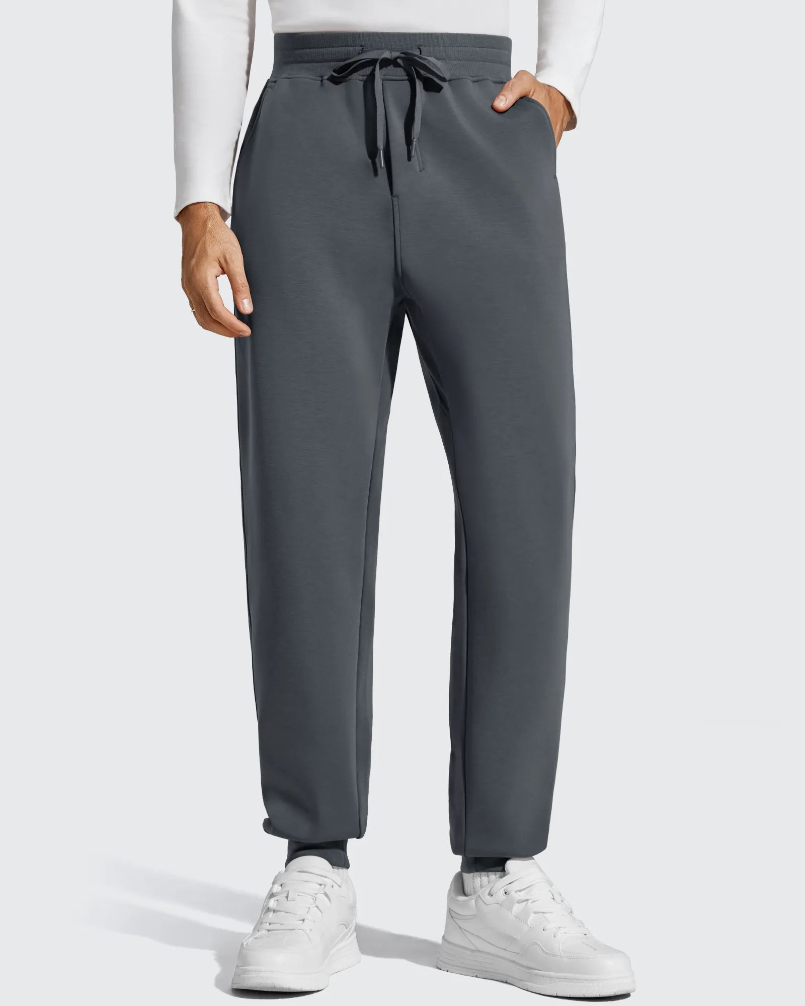 G4Free - Smoofit Men's Fleece Lined Drawstring Thermal Joggers -GF25DM672CA-S