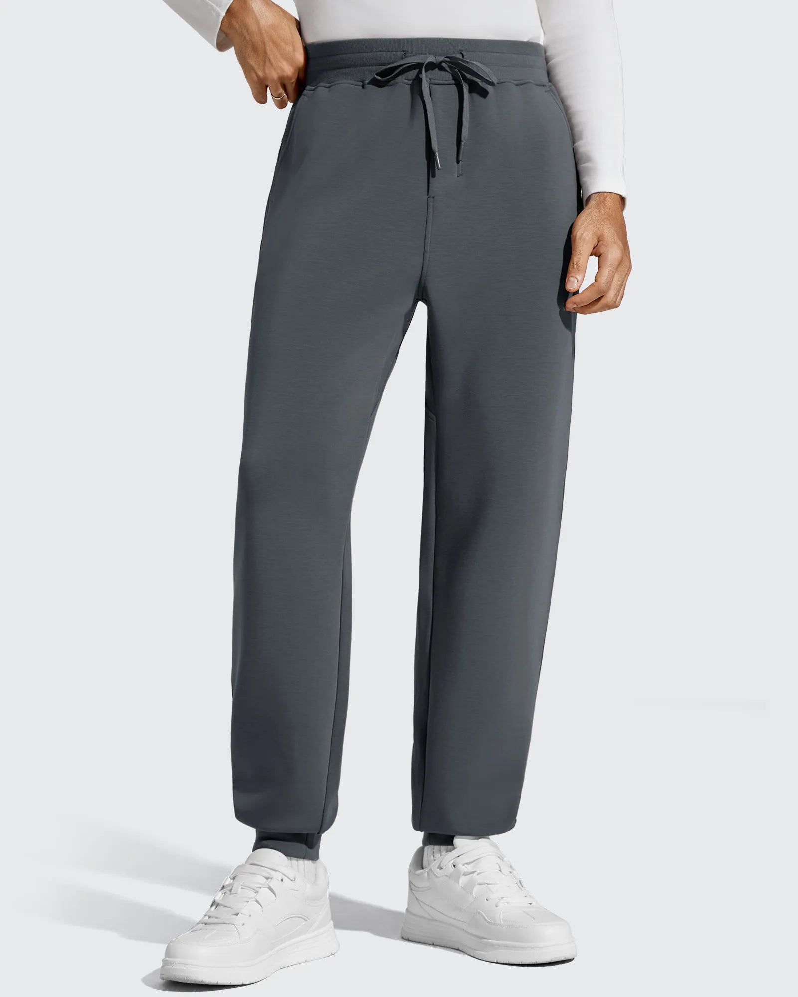 G4Free - Smoofit Men's Fleece Lined Drawstring Thermal Joggers -GF25DM672CA-S