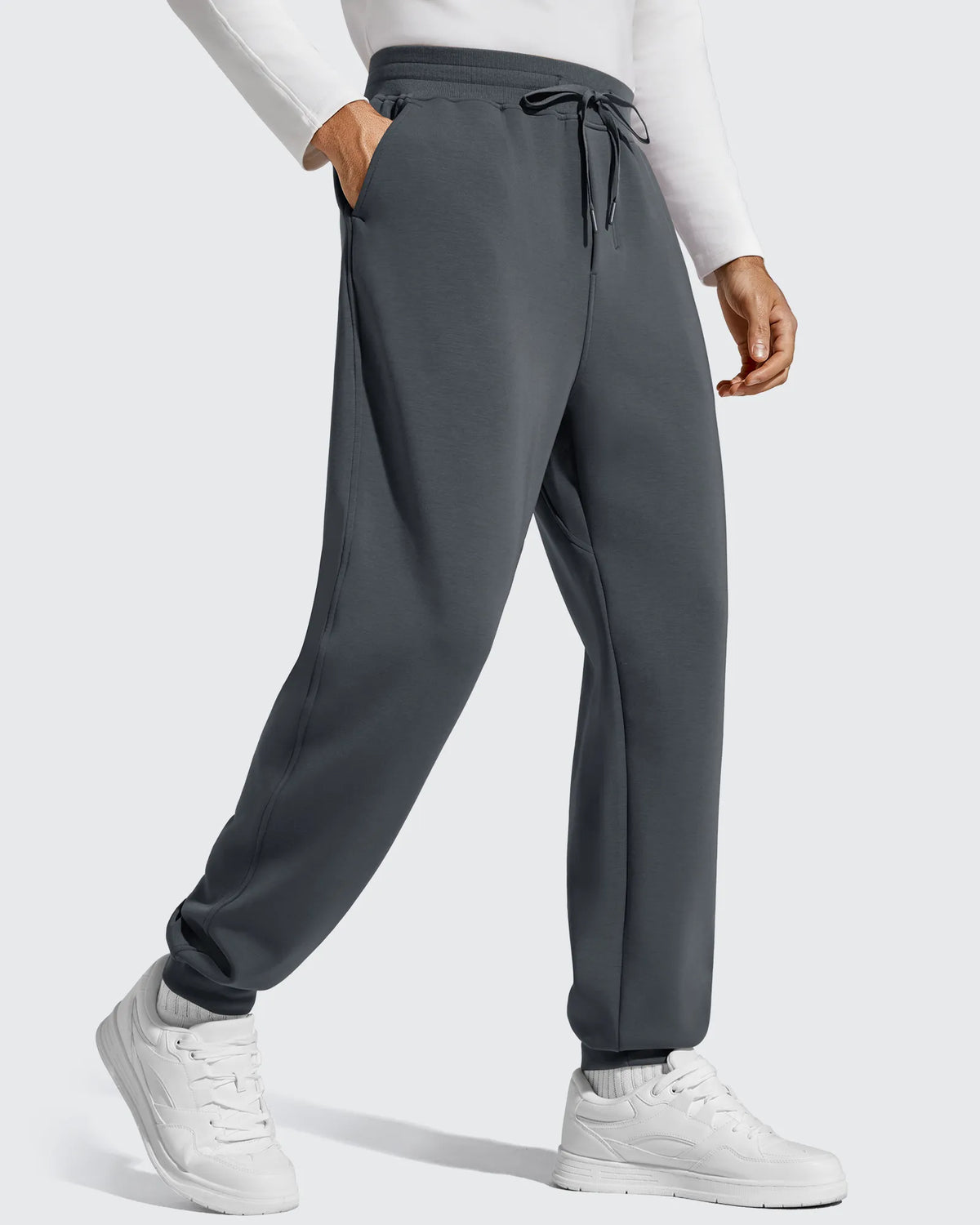 G4Free - Smoofit Men's Fleece Lined Drawstring Thermal Joggers -GF25DM672CA-S