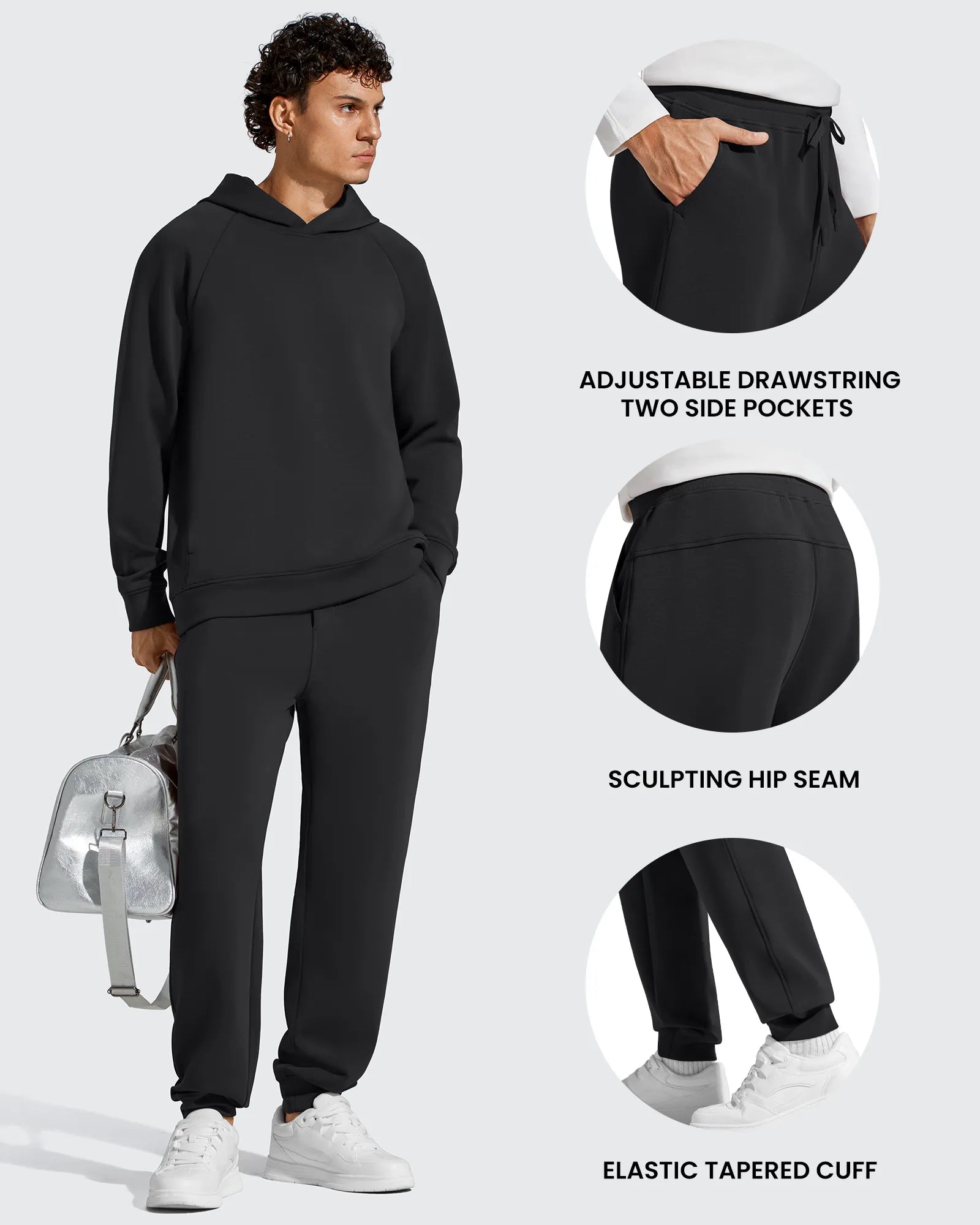 G4Free - Smoofit Men's Fleece Lined Drawstring Thermal Joggers -GF25DM672CA-S