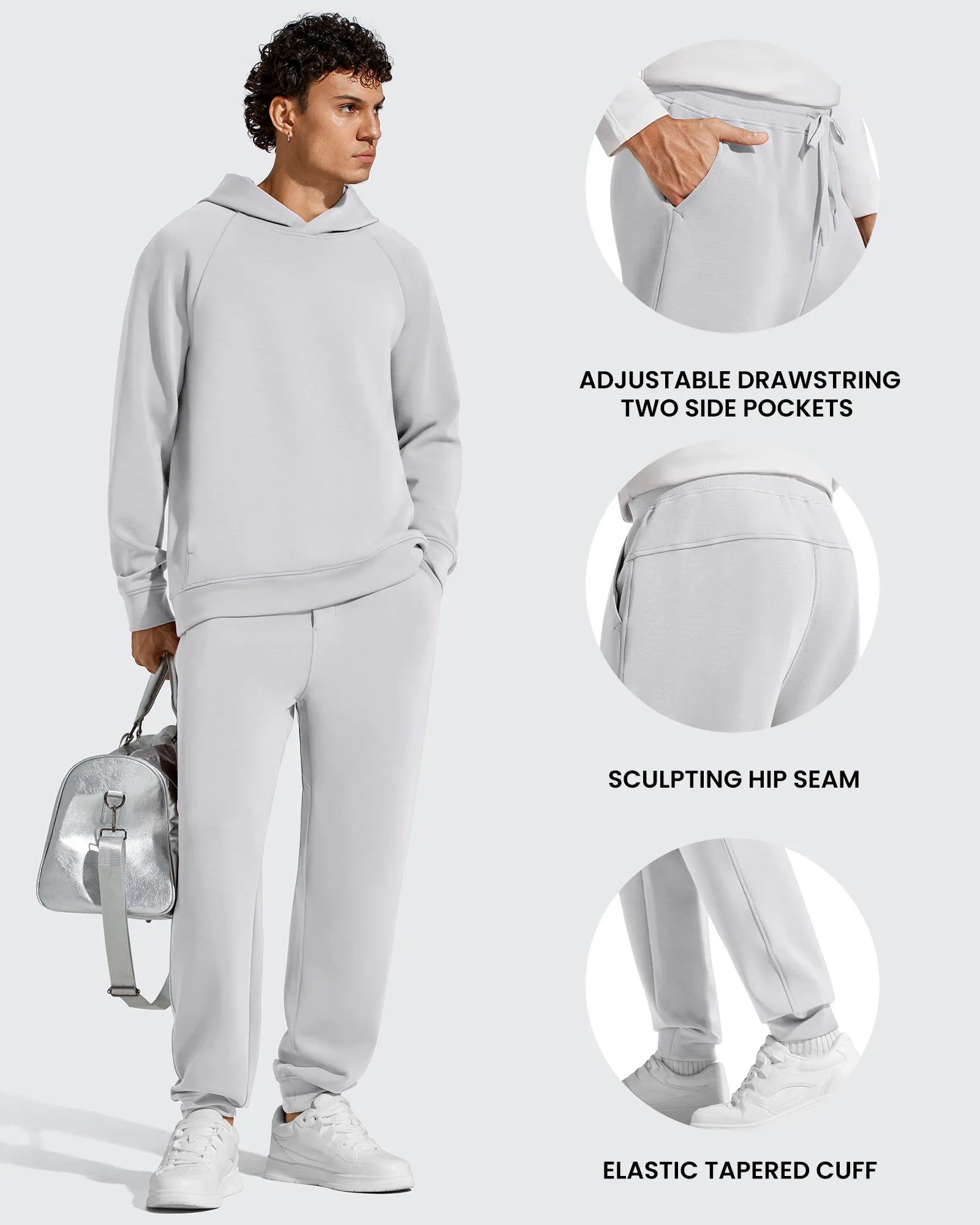 G4Free - Smoofit Men's Fleece Lined Drawstring Thermal Joggers -GF25DM672CA-S