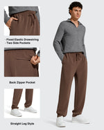 G4Free - Smoofit Men's Fleece-Lined Drawstring Thermal Sweatpants -GF25DM726AA-S