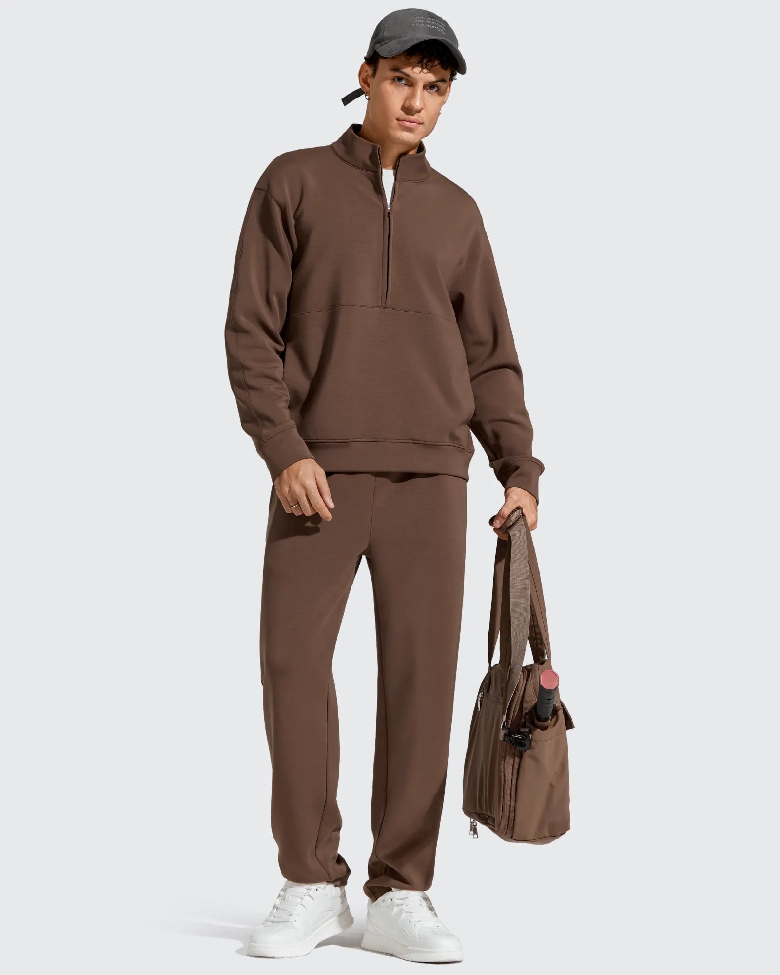 G4Free - Smoofit Men's Fleece-Lined Drawstring Thermal Sweatpants -GF25DM726AA-S
